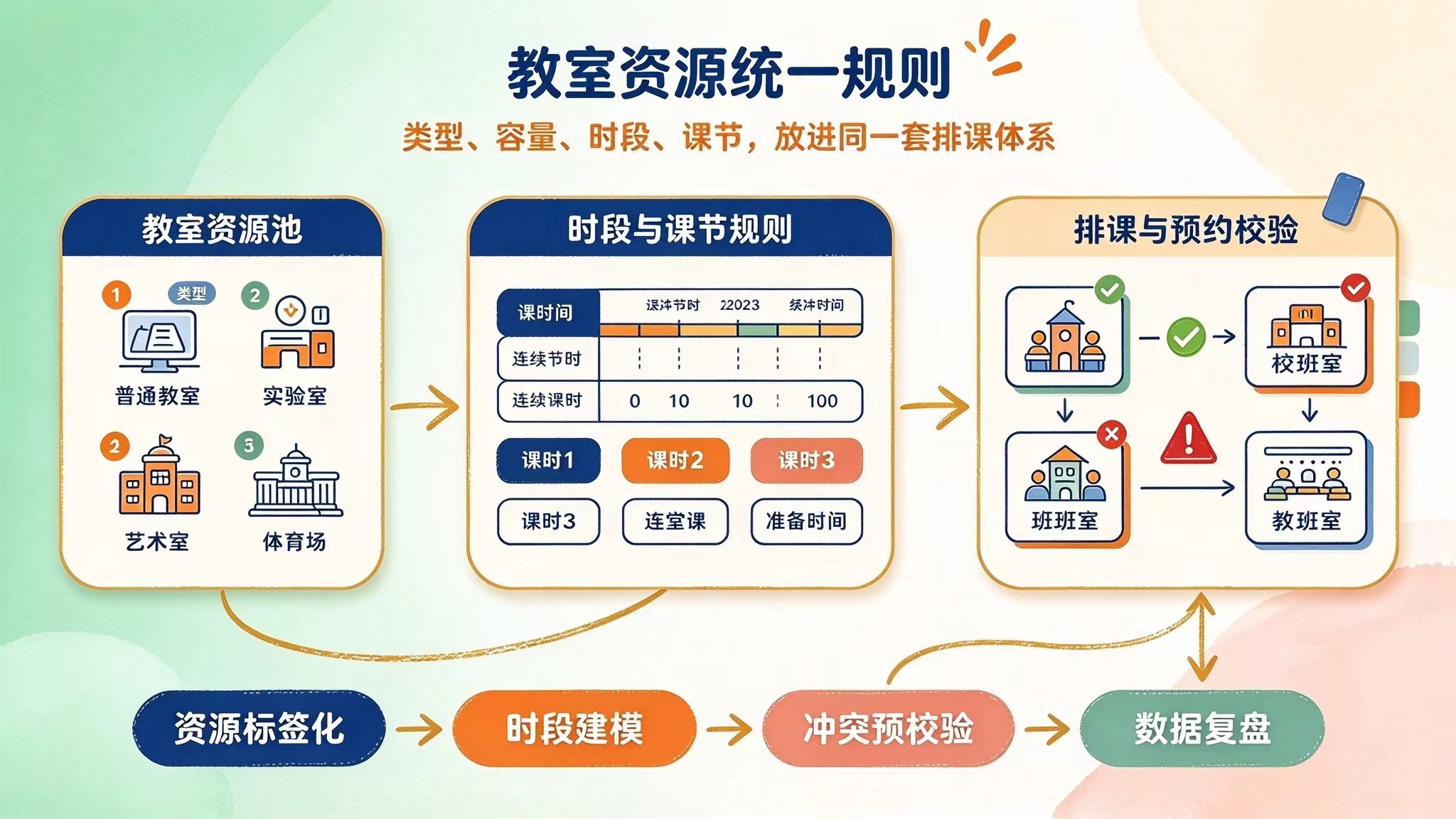 国际学校教室冲突怎么解？一间教室多班撞课、专用教室不够用
